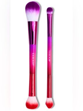 F.A.R.A.H. Pink to Red Gradient Double-Ended Makeup Brushes